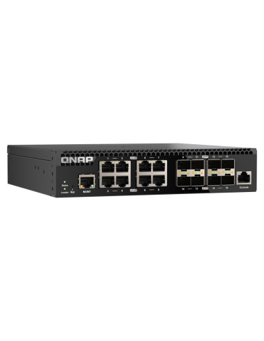 QSW-M3216R-8S8T switch Gestionado L2/L3 10G Ethernet (100/1000/10000) 1U Negro