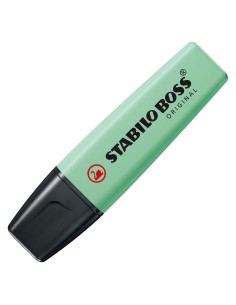  C/10 marcador fluorescente menta pastel stabilo boss 70/116 