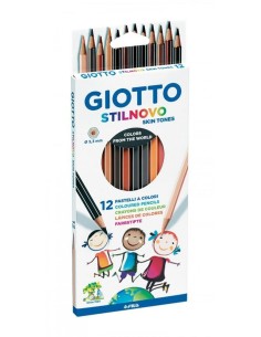 ESTUCHE DE 12 LAPICES DE COLORES GIOTTO SKIN TONES