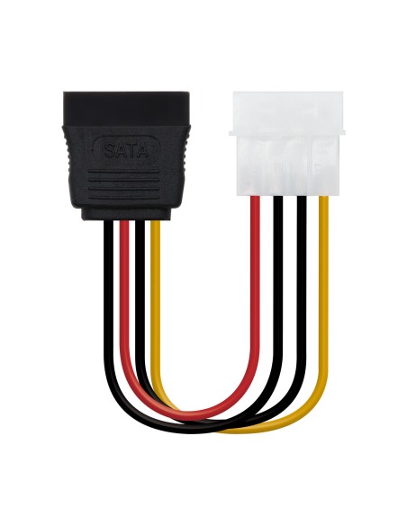 CABLE SATA ALIMENTACION 5.25"(MOLEX 4PIN)/M-SATA/H 16CM OEM