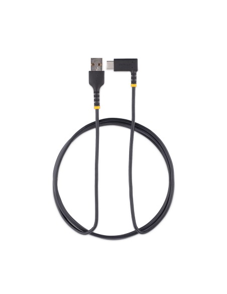 Cable 2m USB A a USB C Acodado - en Ángulo Recto - Cable USB-C de Carga Rápida - de Alta Resistencia - USB 2.0 A a USB Tipo-C -