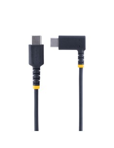 Cable 15cm USB C Acodado - en Ángulo Recto - PD 60W - 3A - Cable USB-C de Carga Rápida - de Alta Resistencia - USB 2.0 Tipo C - 2