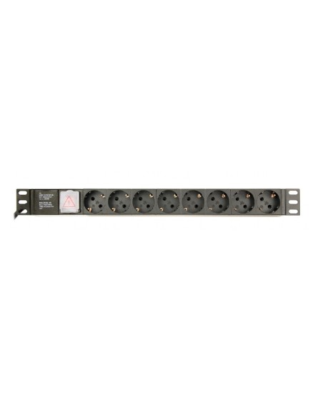EG-PDU-014-C14 unidad de distribución de energía (PDU) 8 salidas AC 1U Negro