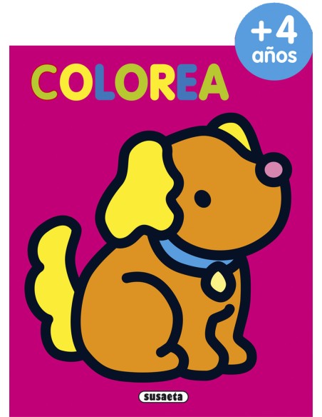 Colorea por edades 4 anos