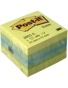 TACO NOTAS POST-IT CUBO 400/ H 3 COLO VI