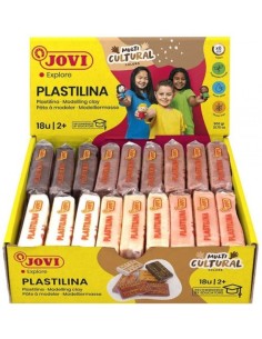 C 18 tacos plastilina jovi 70 pequena 50g colores multicultural