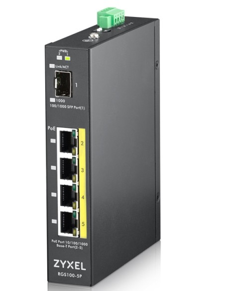 RGS100-5P No administrado L2 Gigabit Ethernet (10/100/1000) Energía sobre Ethernet (PoE) Negro