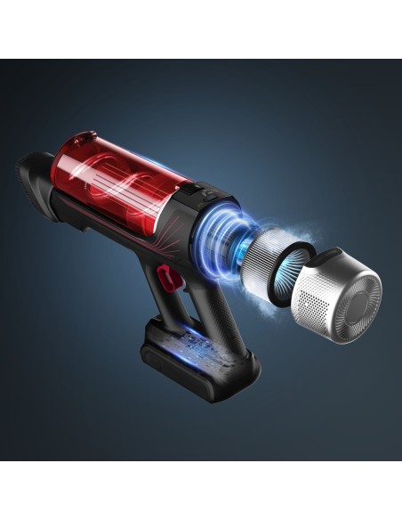X-Force Flex 9.60 RH2077 aspiradora de mano Negro, Rojo Sin bolsa