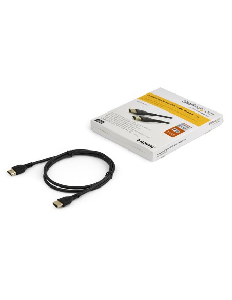 Cable de 1m HDMI 2.0 Certificado Premium de alta velocidad con Ethernet - Durable - UHD 4K 60Hz - con Fibra de Aramida - HDMI 2