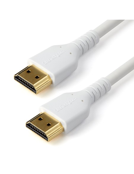 Cable de 1m HDMI 2.0 Certificado Premium de alta velocidad con Ethernet - Durable - UHD 4K 60Hz - con Fibra de Aramida - HDMI 2