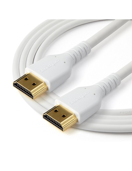 Cable de 2m HDMI 2.0 Certificado Premium de alta velocidad con Ethernet - Durable - UHD 4K 60Hz - con Fibra de Aramida - HDMI 2