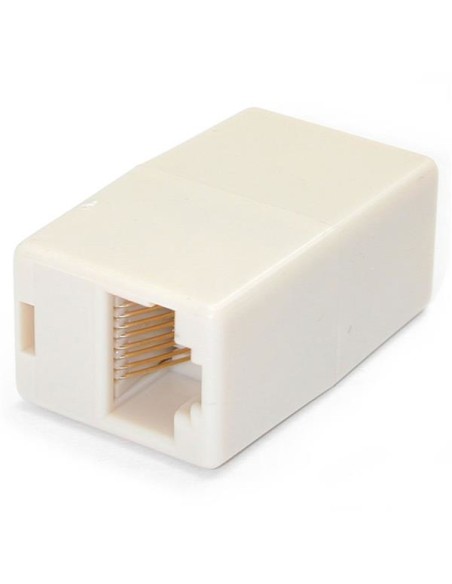 Paquete de 10 Cajas de Empalme Modulares Acopladores para Cable Cat5e Ethernet UTP - 2x Hembra RJ45 - Beige