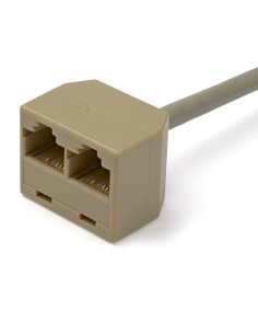 Cable Adaptador Divisor Splitter RJ45 2 a 1 - Hembra a Macho - Divisor Splitter para Cable de Red Ethernet RJ45 2