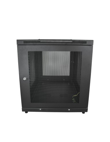Armario Rack para Servidores 12U 19" 4 Columnas - Rack de Servidores con Cerradura y Seguro - Rack con Ruedas y Carriles de Mon