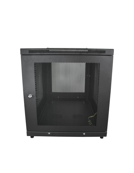 Armario Rack para Servidores 12U 19" 4 Columnas - Rack de Servidores con Cerradura y Seguro - Rack con Ruedas y Carriles de Mon