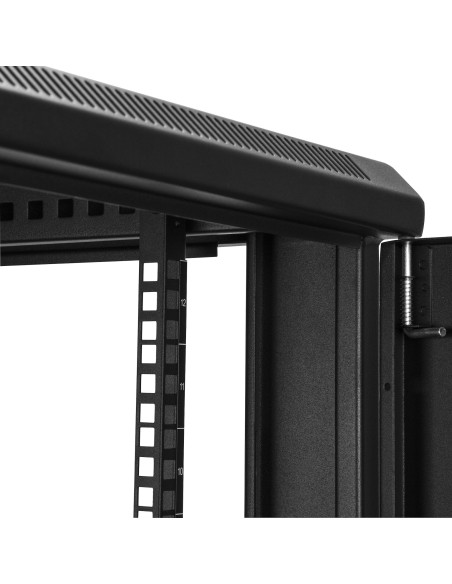 Armario Rack para Servidores 12U 19" 4 Columnas - Rack de Servidores con Cerradura y Seguro - Rack con Ruedas y Carriles de Mon