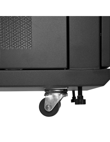 Armario Rack para Servidores 12U 19" 4 Columnas - Rack de Servidores con Cerradura y Seguro - Rack con Ruedas y Carriles de Mon