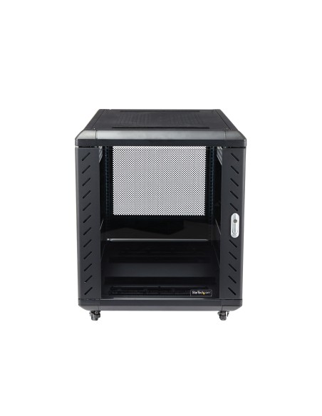 Armario Rack para Servidores 12U 19" 4 Columnas - Rack de Servidores con Cerradura y Seguro - Rack con Ruedas y Carriles de Mon