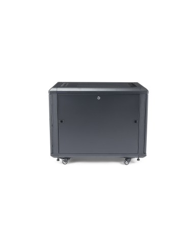 Armario Rack para Servidores 12U 19" 4 Columnas - Rack de Servidores con Cerradura y Seguro - Rack con Ruedas y Carriles de Mon