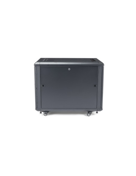 Armario Rack para Servidores 12U 19" 4 Columnas - Rack de Servidores con Cerradura y Seguro - Rack con Ruedas y Carriles de Mon