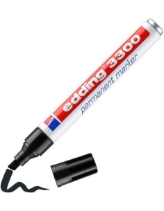 c 10 rotulador Edding 3300 negro marcador punta biselada