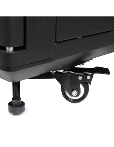 Armario Rack para Servidores 12U 19" 4 Columnas - Rack de Servidores con Cerradura y Seguro - Rack con Ruedas y Carriles de Mon