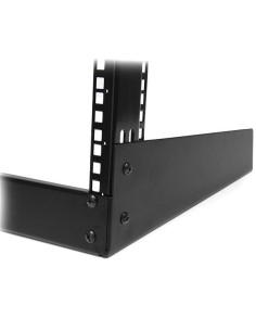 Rack Armario Bastidor Abierto de Escritorio Desktop Sobremesa de 2 Columnas 12U 0,5m Negro 2