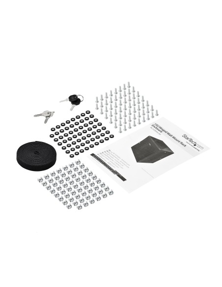 Armario Rack de Pared para Servidores 15U 19" 4 Columnas y Estante 1U - Rack de Servidores de Montaje en Pared con Bisagra - Ra