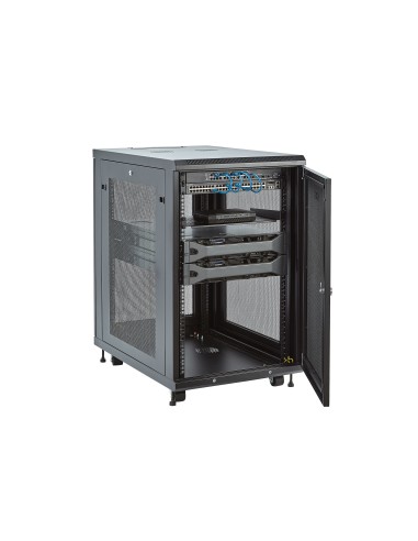 Armario Rack para Servidores 18U 19" 4 Columnas - Rack de Servidores con Cerradura y Seguro - Rack con Ruedas y Carriles de Mon