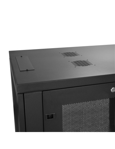 Armario Rack para Servidores 18U 19" 4 Columnas - Rack de Servidores con Cerradura y Seguro - Rack con Ruedas y Carriles de Mon