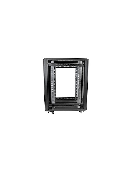 Armario Rack para Servidores 22U 19" 4 Columnas - Rack de Servidores con Cerradura y Seguro - Rack con Ruedas y Carriles de Mon