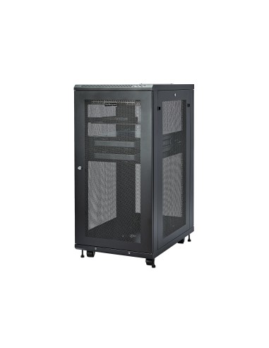 Armario Rack para Servidores 24U 19" 4 Columnas - Rack de Servidores con Cerradura y Seguro - Rack con Ruedas y Carriles de Mon