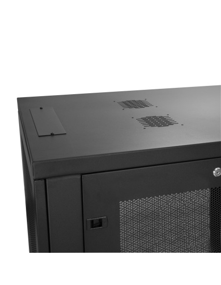 Armario Rack para Servidores 24U 19" 4 Columnas - Rack de Servidores con Cerradura y Seguro - Rack con Ruedas y Carriles de Mon