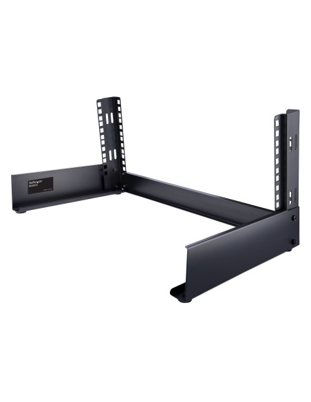 Rack 4U de 19" de Marco Abierto para Sobremesa con 2 Columnas - Rack para Equipos de Ordenador, AV o de Datos con Capacidad de 