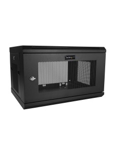 Armario Rack de Pared para Servidores 6U 19" 2 Columnas y Estante 1U - Rack de Servidores de Montaje en Pared - Rack Ventilado 