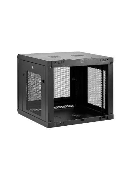 Armario Rack de Pared para Servidores 9U 19"4 Columnas y Estante 1U - Rack de Servidores de Montaje en Pared - Rack Ventilado p