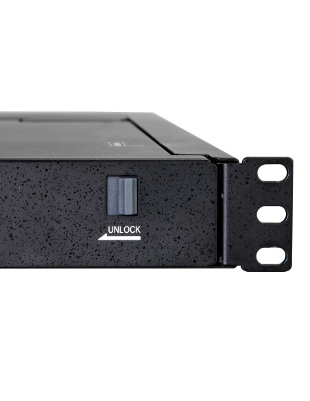 Consola KVM de Montaje en Rack - Teclado QWERTY - KVM para Rack de Servidores de 1 puerto VGA con Monitor LCD de 17" - Switch K