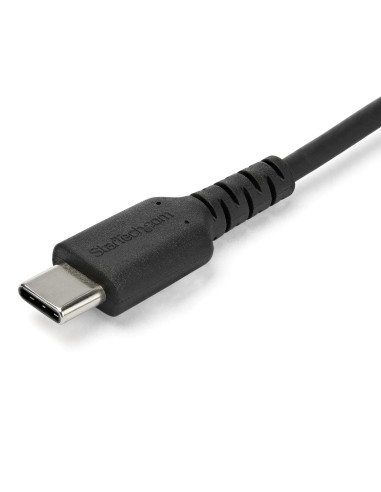 Cable de 1m de Carga USB A a USB C - de Carga Rápida y Sincronización Rápida USB 2.0 a USB Tipo C - Revestimiento TPE de Fibra 
