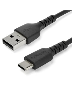 Cable de 2m de Carga USB A a USB C - de Carga Rápida y Sincronización Rápida USB 2.0 a USB Tipo C - Revestimiento TPE de Fibra 