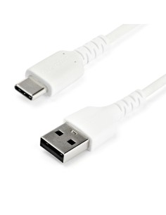 Cable de 2m de Carga USB A a USB C - de Carga Rápida y Sincronización Rápida USB 2.0 a USB Tipo C - Revestimiento TPE de Fibra 