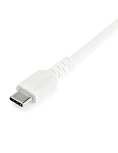 Cable de 2m de Carga USB A a USB C - de Carga Rápida y Sincronización Rápida USB 2.0 a USB Tipo C - Revestimiento TPE de Fibra 