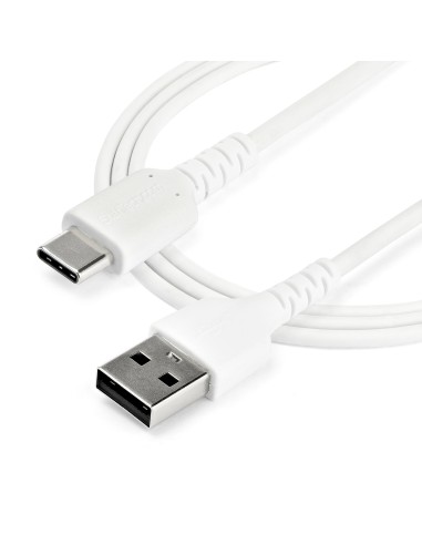 Cable de 2m de Carga USB A a USB C - de Carga Rápida y Sincronización Rápida USB 2.0 a USB Tipo C - Revestimiento TPE de Fibra 