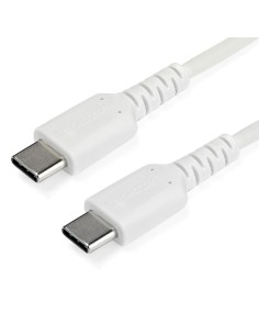 Cable de 1m de Carga USB C - de Carga Rápida y Sincronización USB 2.0 Tipo C a USB C para Portátiles - Revestimiento TPE de Fib