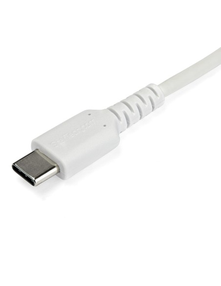 Cable de 1m de Carga USB C - de Carga Rápida y Sincronización USB 2.0 Tipo C a USB C para Portátiles - Revestimiento TPE de Fib
