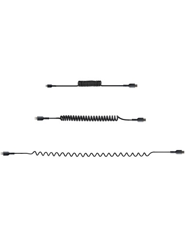 Cable de 50cm USB-C a Lightning MFi, Cable USB Tipo C Rizado de Carga Negro para iPhone, con Recubrimiento de TPE, Núcleo de Fi