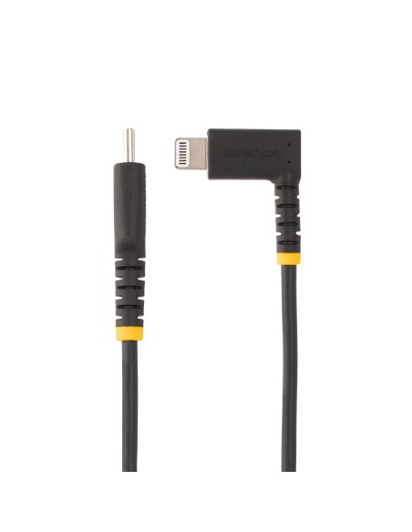 Cable de 1m USB-C a Lightning - Cable USB 2.0 a Lightning Acodado - Cable USB Tipo C a Lightning - Cable de Carga - Cable Light