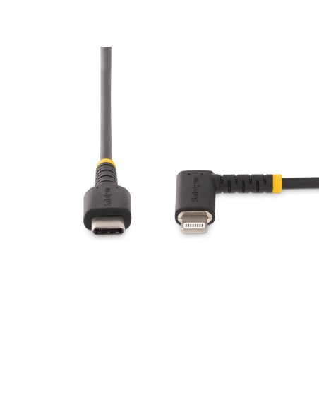 Cable de 1m USB-C a Lightning - Cable USB 2.0 a Lightning Acodado - Cable USB Tipo C a Lightning - Cable de Carga - Cable Light