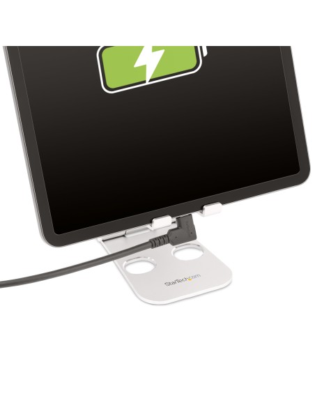 Cable de 1m USB-C Resistente Acodado a la Derecha - USB 3.2 Gen 2 (10 Gbps) - Cable de Transferencia USB Tipo C - DP de Modo Al