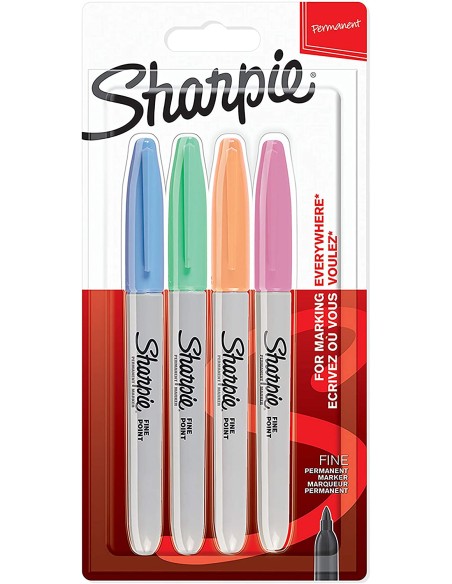 2065402 marcador permanente Fibre tip Azul, Verde, Naranja, Rosa 4 pieza(s)