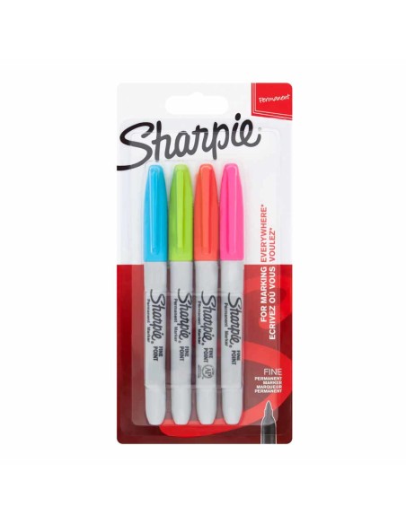 2065403 marcador permanente Fibre tip Azul, Verde, Naranja, Rosa 4 pieza(s)